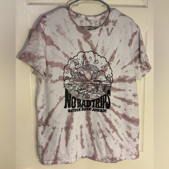 Vans women’s tie dye short sleeve T-shirt Good Daze BFFC logo on front - Picture 1 of 5